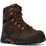 Danner Boots Vicious 13880 6" Waterproof Safety Toe Metatarsal Guard Brown/Orange