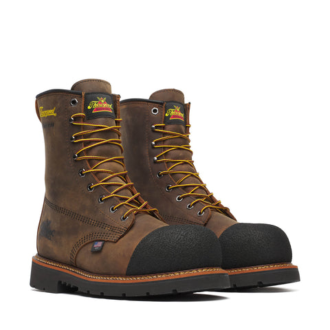 Hammerhead Series by Thorogood 804-4237 Crazy Horse 8″ Waterproof Nano Composite Safety Toe Boot - Made In USA