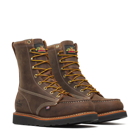 American Heritage Series by Thorogood 814-4235 Crazyhorse 8" MAXwear Wedge Sole Boot - Made In USA