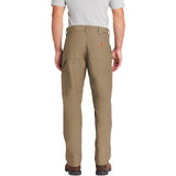 Carhartt Men's B151-DKH Dark Khaki Utility Loose Fit Cotton Canvas Work Pant