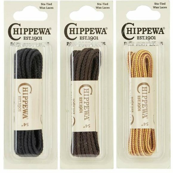 Chippewa Boots Shoe Laces 54" 63" 72" Brown Black Tan Made In USA Work
