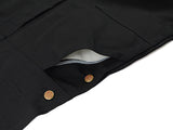 Round House Bib Overalls #383 Heavy Duty Black Duck Double Knee