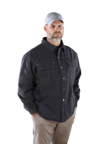 Five Brother® Brushed Twill Flannel Lined Shirt Jacket