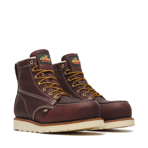 Thorogood Boots 804-6120 American Legacy - 6" Black Walnut Safety Moc Toe - Made in USA