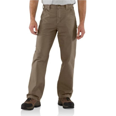 Carhartt Men's B151-LBR Light Brown Utility Loose Fit Cotton Canvas Work Pant