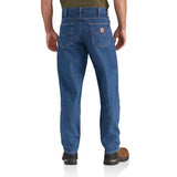 Carhartt Men's B17-DST Dark Stonewash Relaxed Fit 100% Cotton Denim Jeans