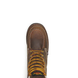 Thorogood Boots 804-3878 8" Crazy Horse Steel Moc Toe Waterproof Wedge Heel EH - Made In USA