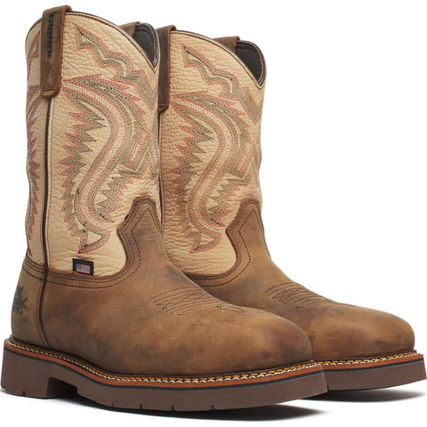 Thorogood 804-4307 | 11" Waterproof Western Pull-on Work Boot Nano Safety Toe- Made In USA