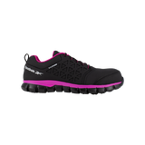 Reebok Work RB491 Women's Sublite Composite Safety Toe Cushion Athletic Shoe - Black and Pink