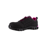 Reebok Work RB491 Women's Sublite Composite Safety Toe Cushion Athletic Shoe - Black and Pink