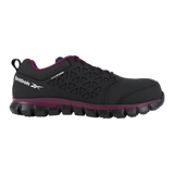 Reebok Work RB492 Women's Sublite Composite Safety Toe Cushion Athletic Shoe - Black and Purple