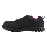 Reebok Work RB492 Women's Sublite Composite Safety Toe Cushion Athletic Shoe - Black and Purple