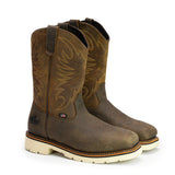 Thorogood Boots 814-4332 11" American Heritage Square Toe Wellington Soft Toe Pull On - Made In USA