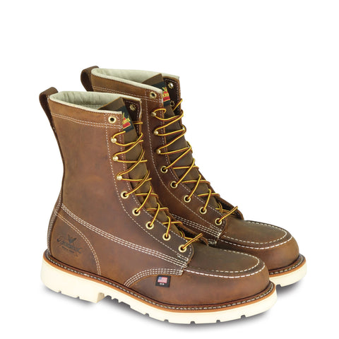 Thorogood Boots 804-4378 American Heritage 8" Trail Crazyhorse Safety Toe Moc Toe