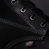 Thorogood Boots 814-6206 6" Midnight Series Black on Black Moc Toe American Heritage - Made In USA