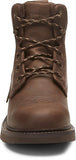 Women's Justin Boots 6" Lanie Lace Up Work Comp Toe Brown WKL994 - Met Guard